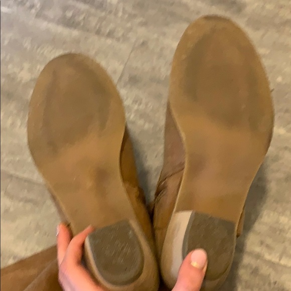 Brown Suede Knee High Boots - Picture 5 of 5